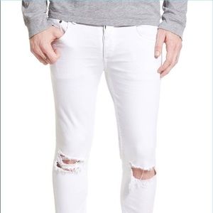 Men’s Rag & Bone Fit 1 White Skinny Jeans 30 x 30